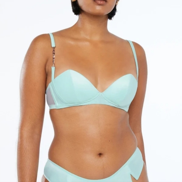 Savage X Fenty Cyber Cat Long Robe Three Piece Set - Picture 9 of 15